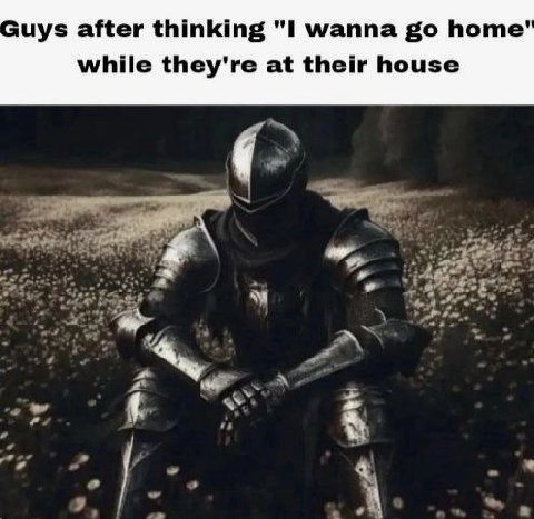 after thinking "1 wanna home while they're at their house