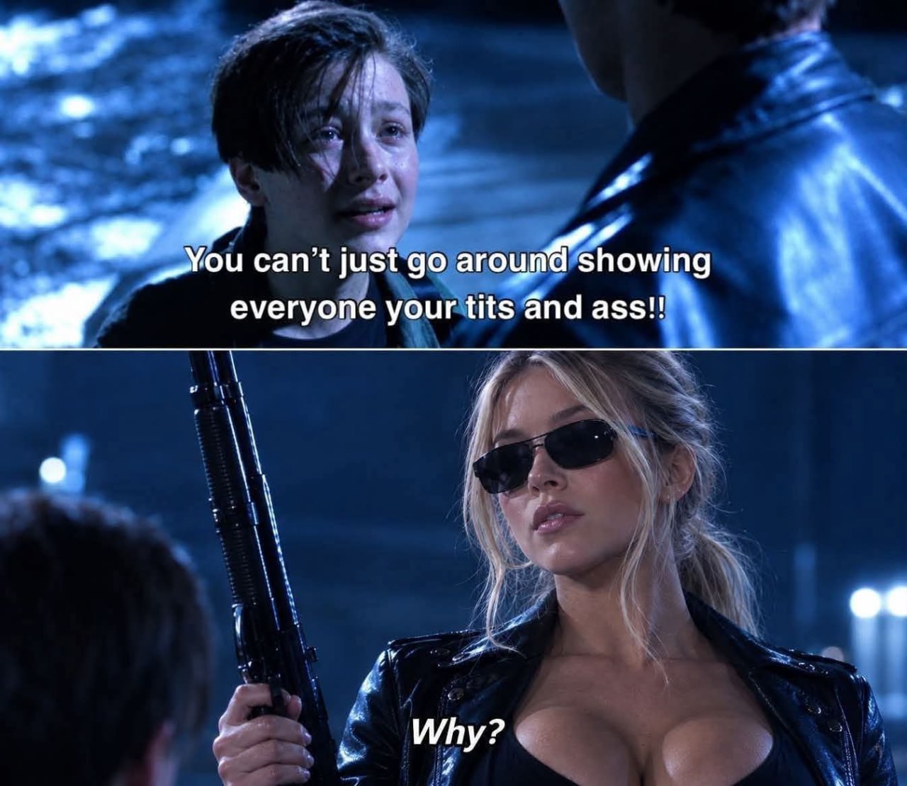 в. can’t just everyone your tits Why?