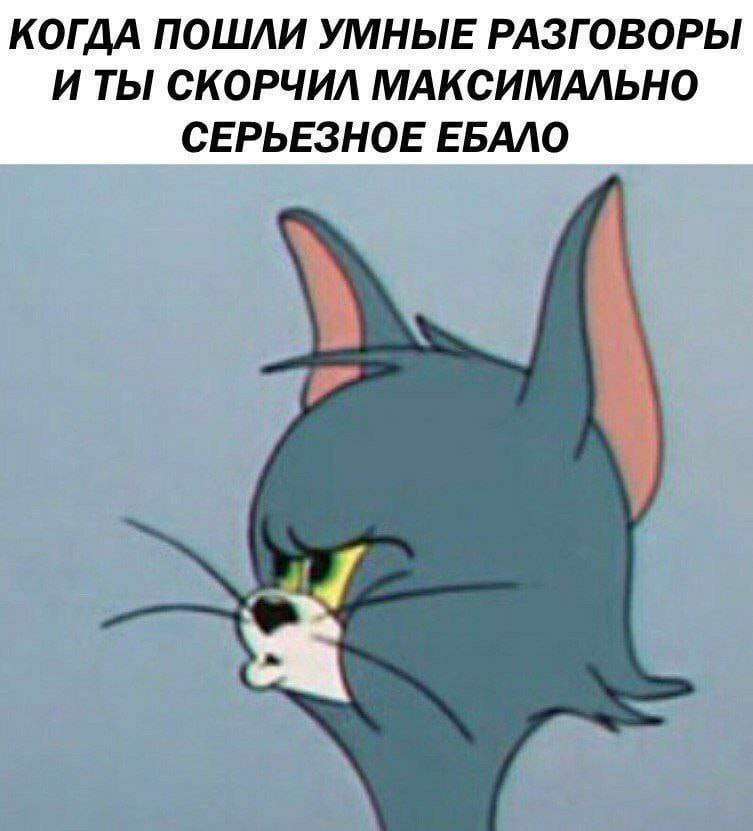 КОГДА ПОШЛИ УМНЫЕ РАЗГОВОРЫ И ТЫ СКОРЧИЛ МАКСИМАЛЬНО СЕРЬЕЗНОЕ ЕБАЛО