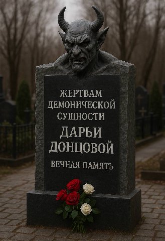 у ЖЕРТВАМ МОНИЧЕСКОИ СУЩНОСТИ ДАРЬИ ДОНЦОВОЙ ВЕЧНАЯ ПАМЯТЬ