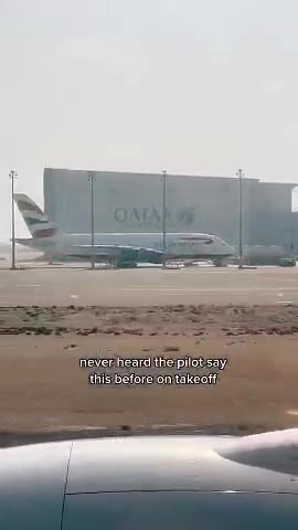 never heard the pilot say, this before on takeott never Пета нерв say, ever hearalithe pilot say