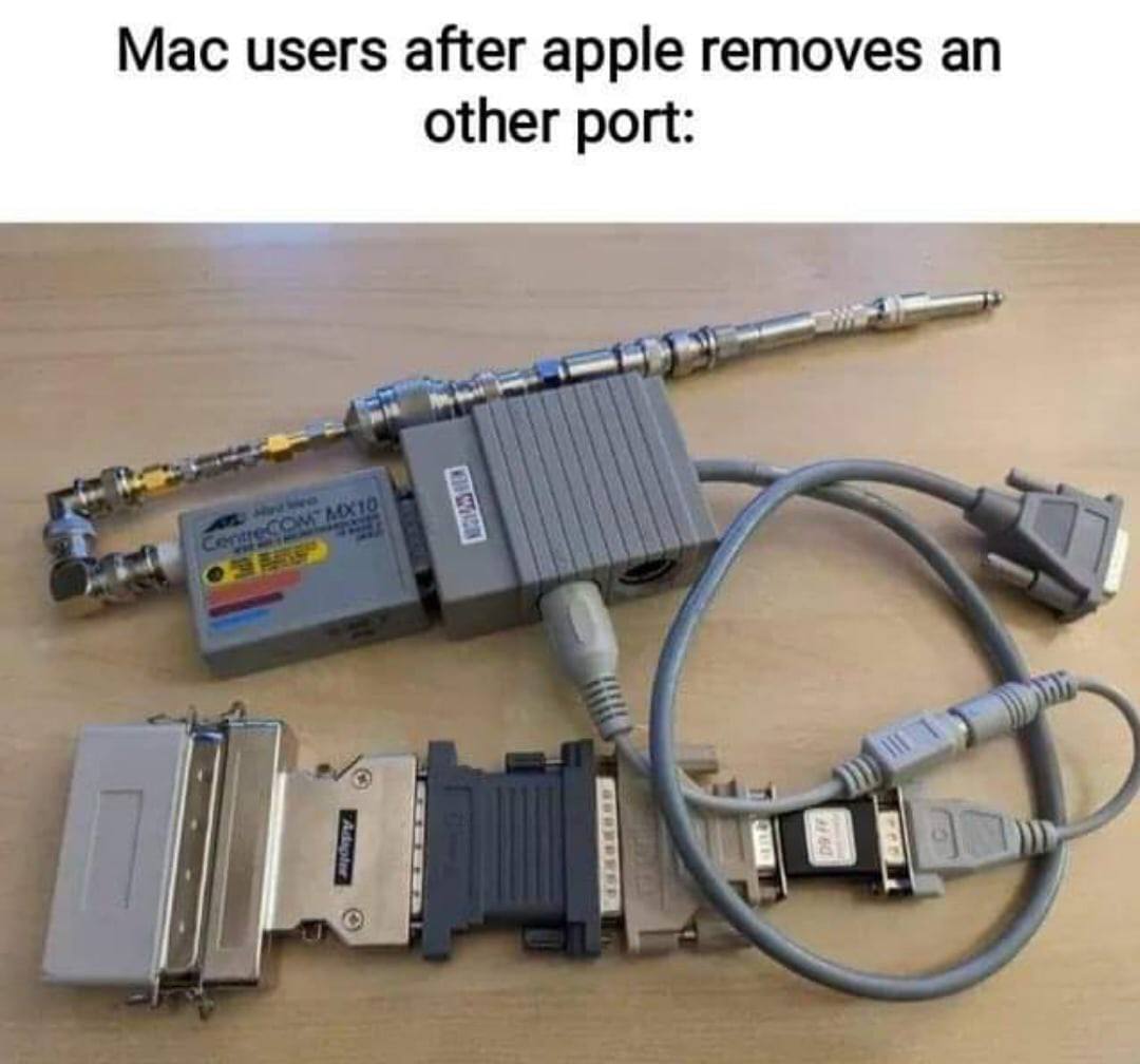 Mac users after apple removes other port: a