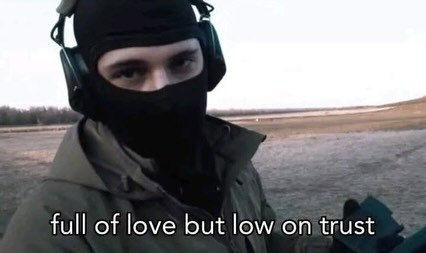 full of love but low on trust