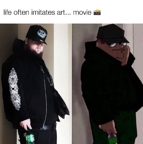 life often imitates art... поме