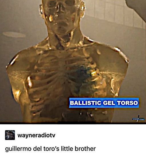 4 BALLISTIC GEL TORSO wayneradiotv guillermo del toro’s little brother