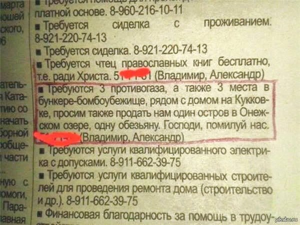 основе. 8-960-216-10-11 буетя сидела с проживанием. 21-220-74-13 ебуется сиделка. 8-921-220-74-13 чтец православных книг бесплатно, ради (Владимир, Александр] ребуются а также 3 места в кере-бомбоубеж