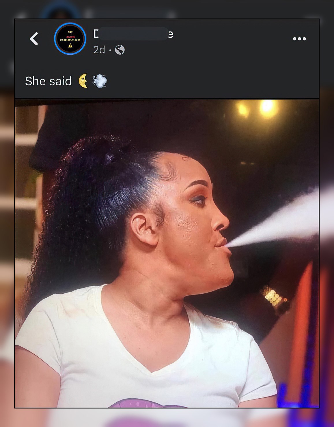 She said
