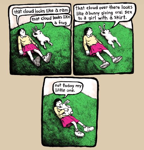 that cloud over there looks that cloud looks like ram Abunny giving oral Sex cloud like to а girl with as а tfog К not my litte one. AS
