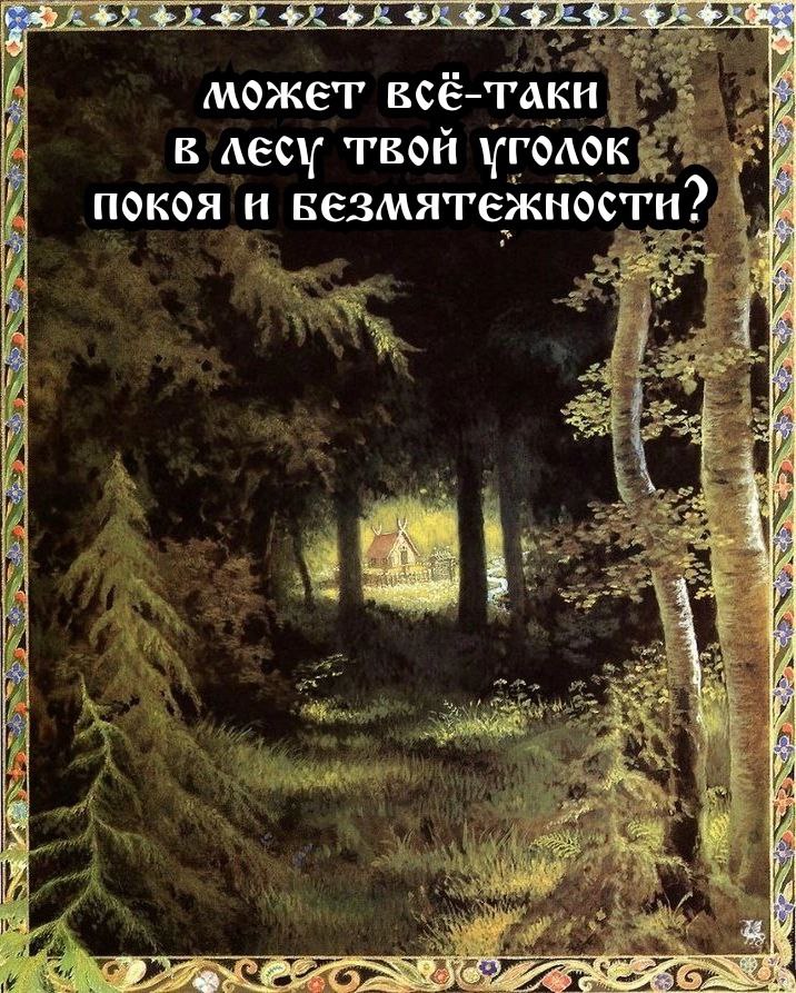 МОЖЕТ BCE-TAKH в лесу твой уголок покоя и Безмятежности? ify