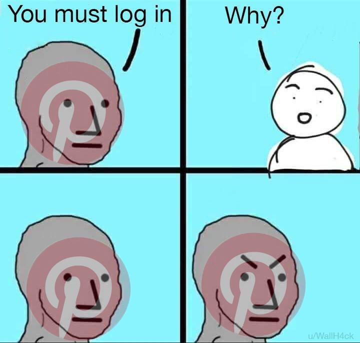 You must log in Why?