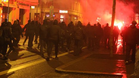 NEW - Germany: Left-wing radical mob attacked a mosque in #Leipzig last night. Police arrested 12. Investigation underway.

@disclosetv