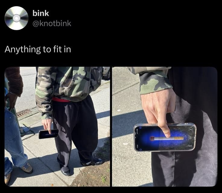 Anything to fit in я
