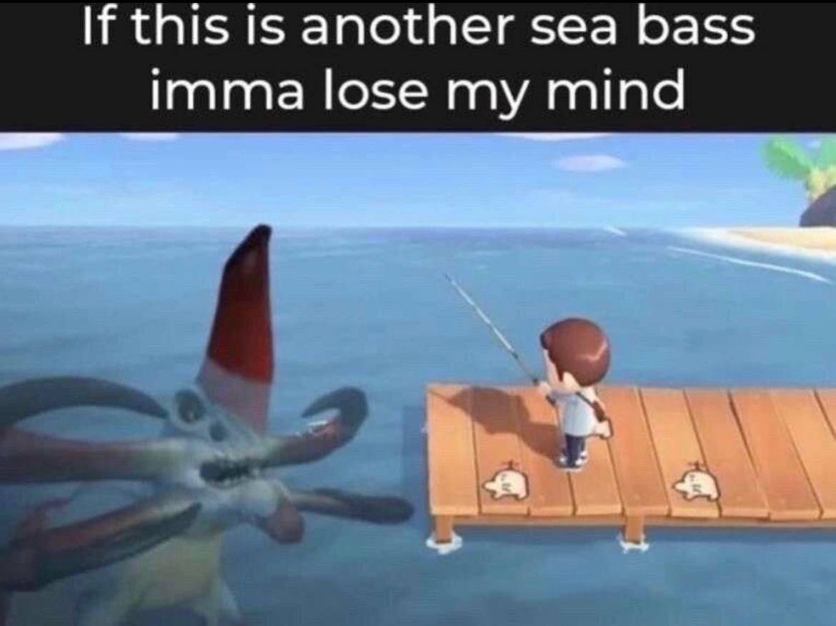 If this is another sea bass imma lose my mind