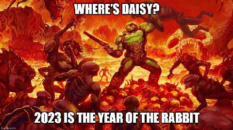 2 WHERE'S DAISY? 4 7 2023 1$ THE YEAR OF THE RABBIT