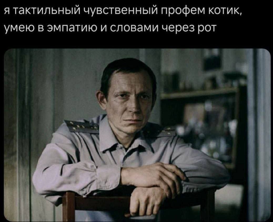 я тактильный чувственный профем котик, умею в эмпатию и словами через рот