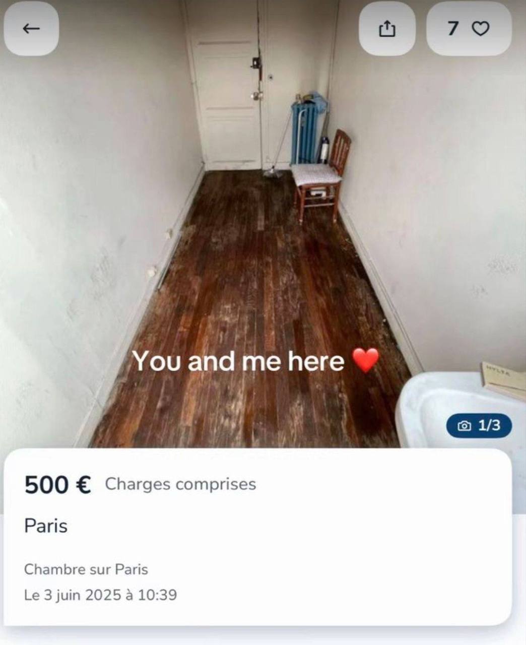 и You and me here 500 Charges comprises Paris Chambre sur Paris 3 juin 2025 a 10:39