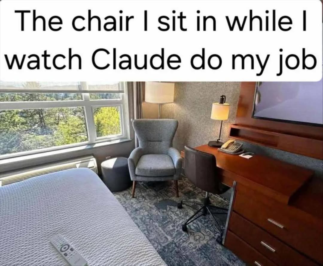 The chair sit in while watch Claude my job a 3" ant A. „2 я, <a At