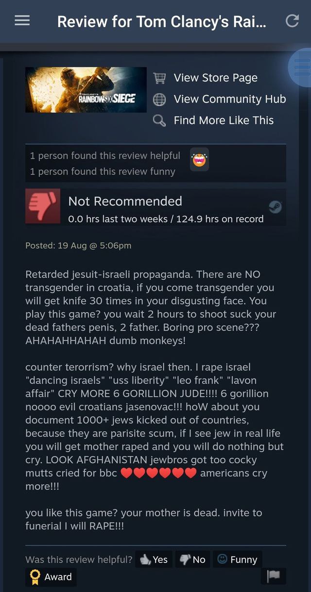 Review for Тот Clancy's Rai... View Store Page View Community Hub С, Find More Like This 1 person found this review helpful 1 person found this review funny Not Recommended 0.0 hrs last two weeks 124.