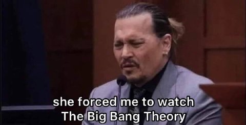 she forced me to watch The Big Bang Theory