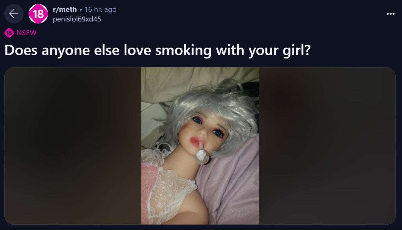r/meth 16 ago penislol69xd45 NsFw Does anyone else love smoking with your girl?