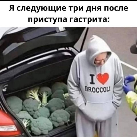 Я следующие три дня после приступа гастрита:
