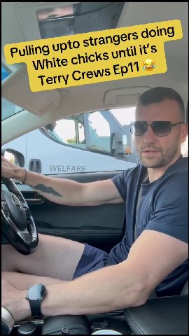 Pulling upto strangers doing = White chicks until it's | Terry Crews Ерм = т