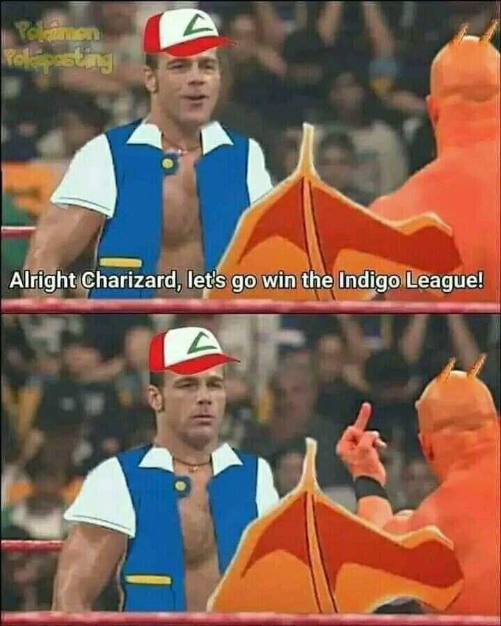 Alright Charizard, let's win the Indigo League! A