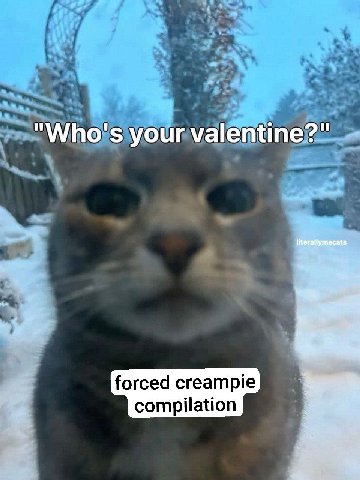 "Who's your valentine?" forced creampie compilation