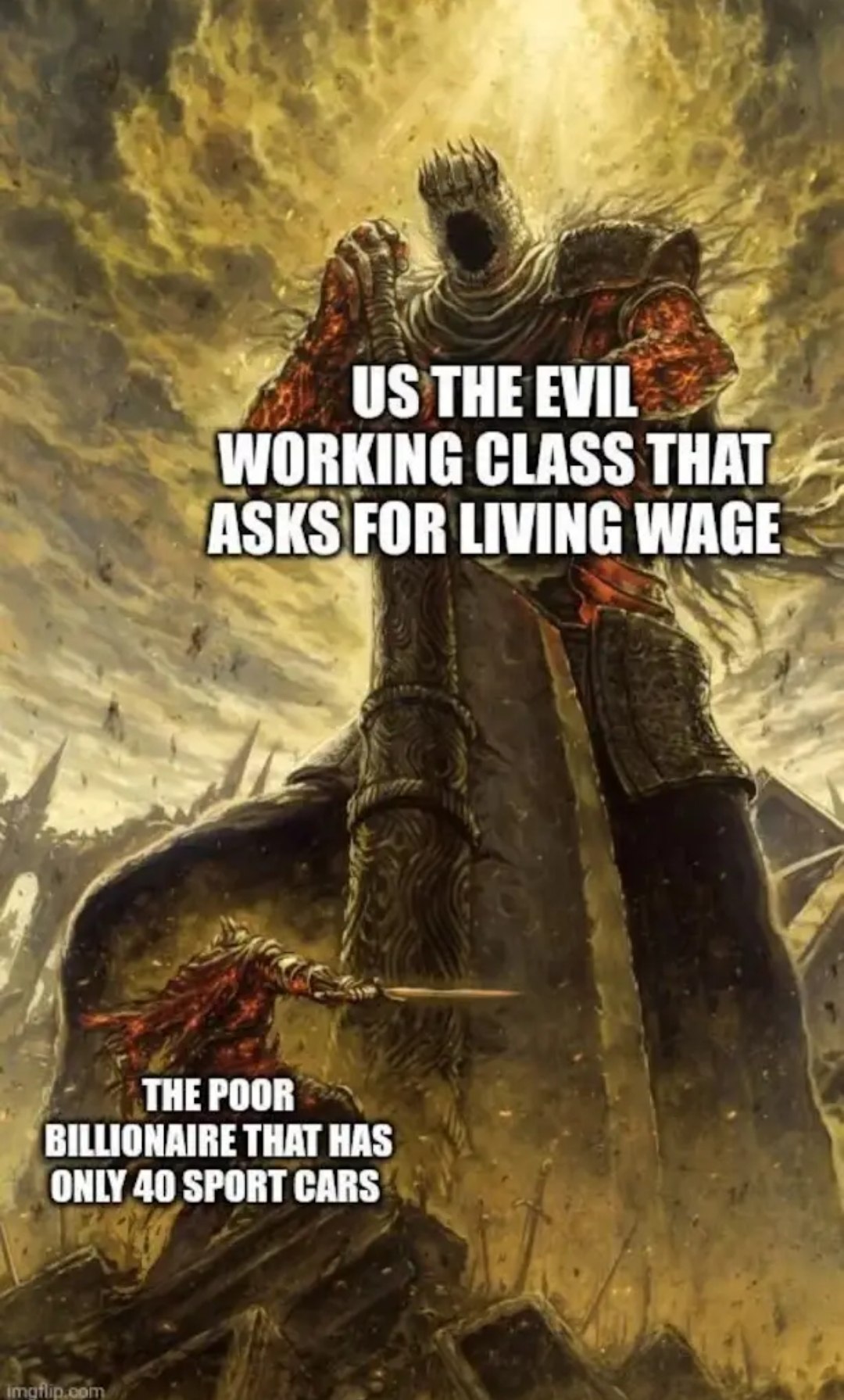 я WORKING CLASS ASKS FOR LIVING wat Я ТНЕРООВ BILLIONAIRE THAT HAS ONLY 40 SPORT CARS