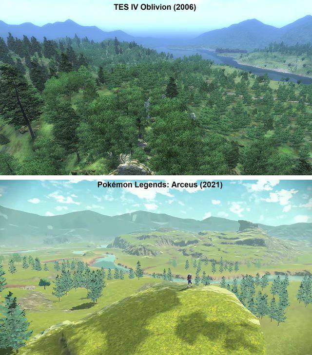 TES Oblivion (2006) 2 4 Pokémon Legends: Arceus (2021) 2: