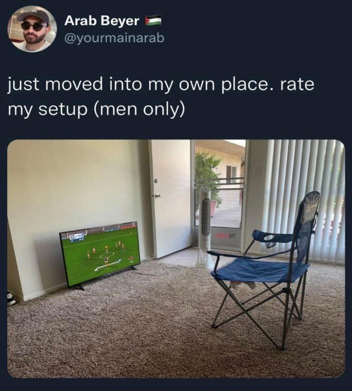 в rab Beyer just moved into my own place. rate my setup (men only)