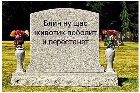 щас животик поболит и dew i