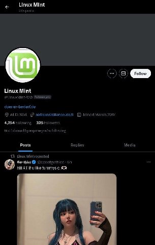 Linux Mint 275 posts Linux Mint @LinuxMint42@ Follows you doener-bedarf.de ALDISiid Joined March 2017 4,254 Following 325 Followers Not followed anyone following Posts Replies Media {3 Linux Mint repo