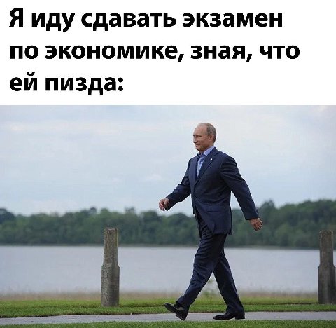 Я иду сдавать экзамен по экономике, зная, что пизда: