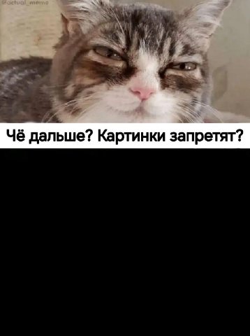 Чё дальше? Картинки запретят?