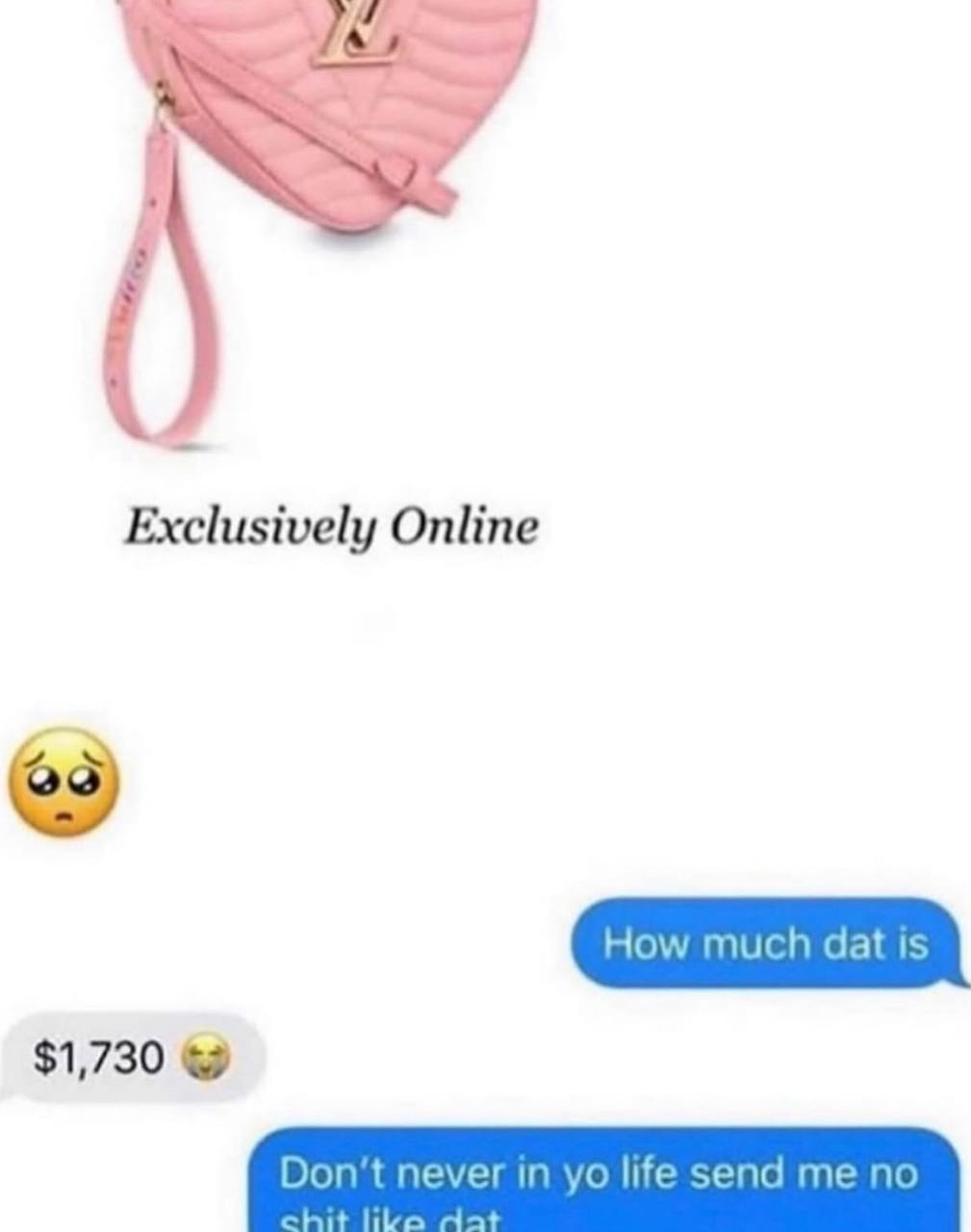 Exclusively Online $1,730 in life send me no