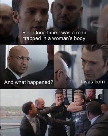For a long time was а man trapped in a womans body Апа what happened? was born