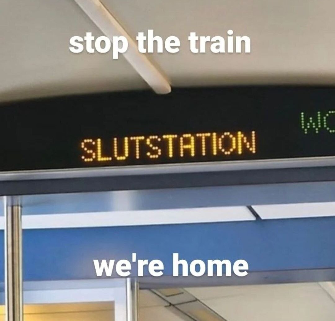 stop the train we're home