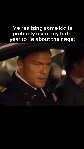 probably using my birth year to lie about their age: