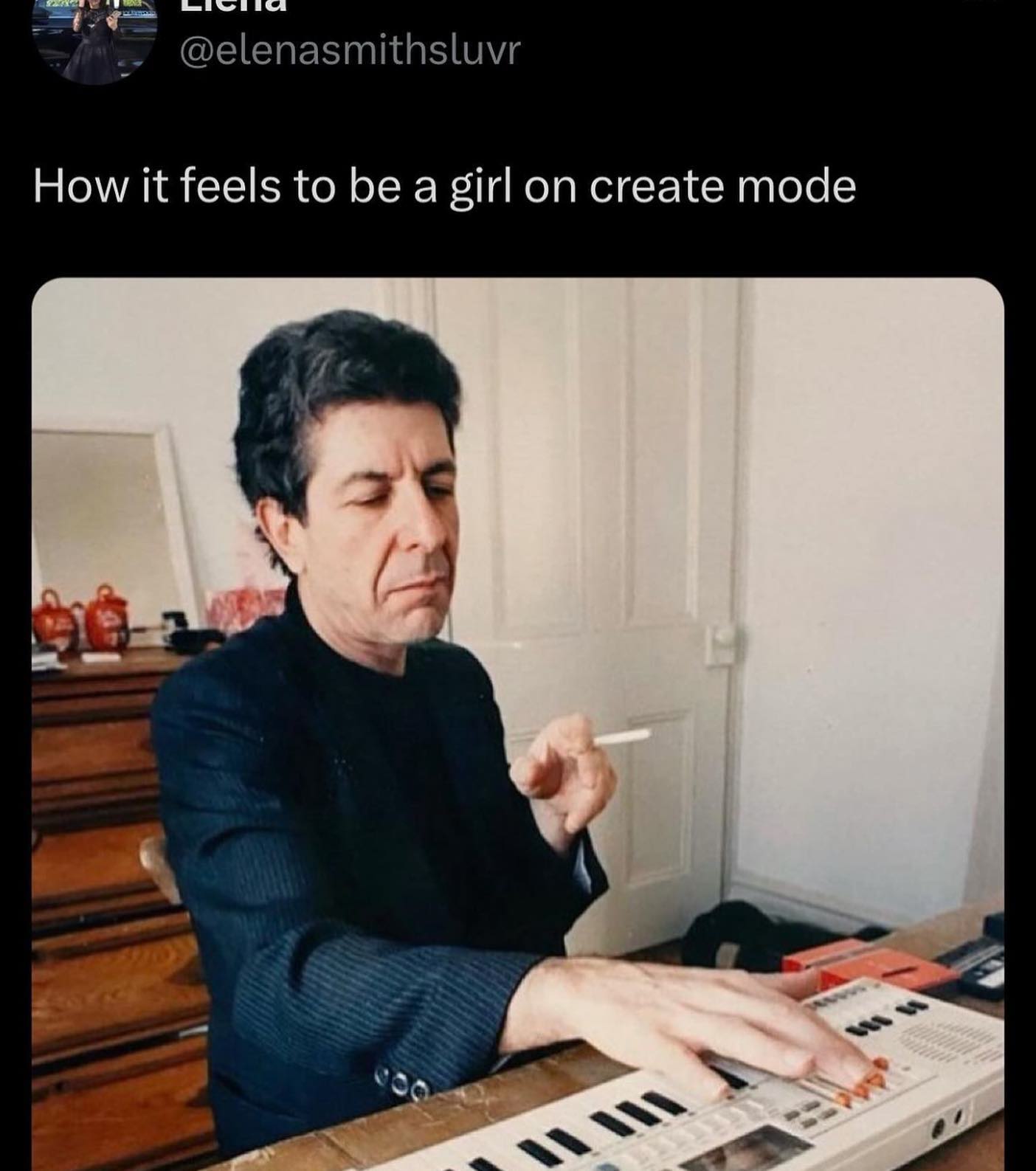 How it feels to be a girl on create mode
