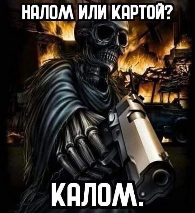 НАЛОМ ИЛИ КАРТОЙ? КАЛОМ.