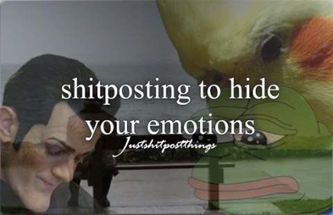 to hide shitpostin your етой