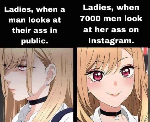 Ladies, мпеп а Ladies, when man looks at 7000 men look their ass in at her ass on public. Instagram. 4