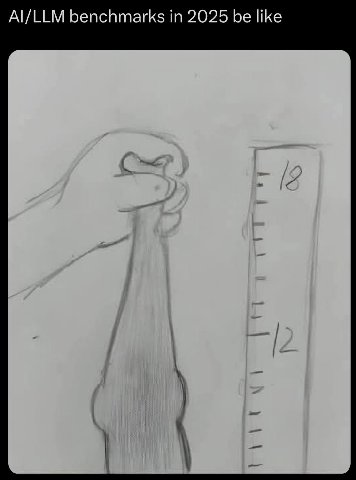 Al/LLM benchmarks in 2025 be like я
