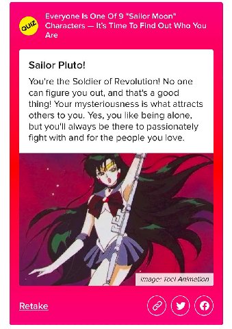 https://www.buzzfeed.com/caseyrackham/sailor-moon-character-quiz


Проходим проходим, не стесняемся