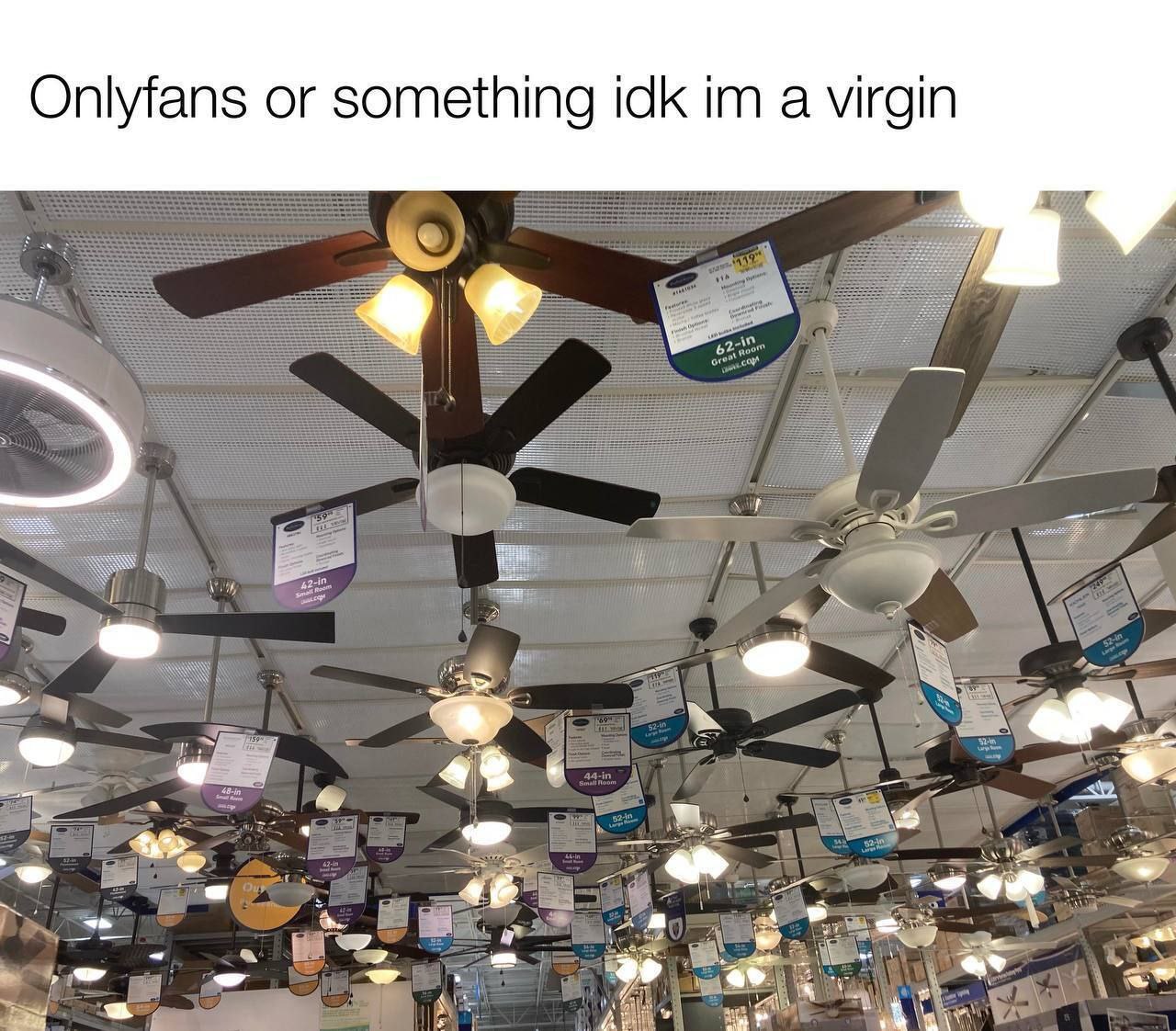 Onlyfans or something idk a virgin 4$