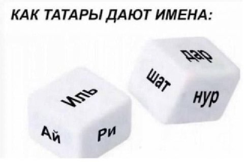 КАК ТАТАРЫ ДАЮТ ИМЕНА: