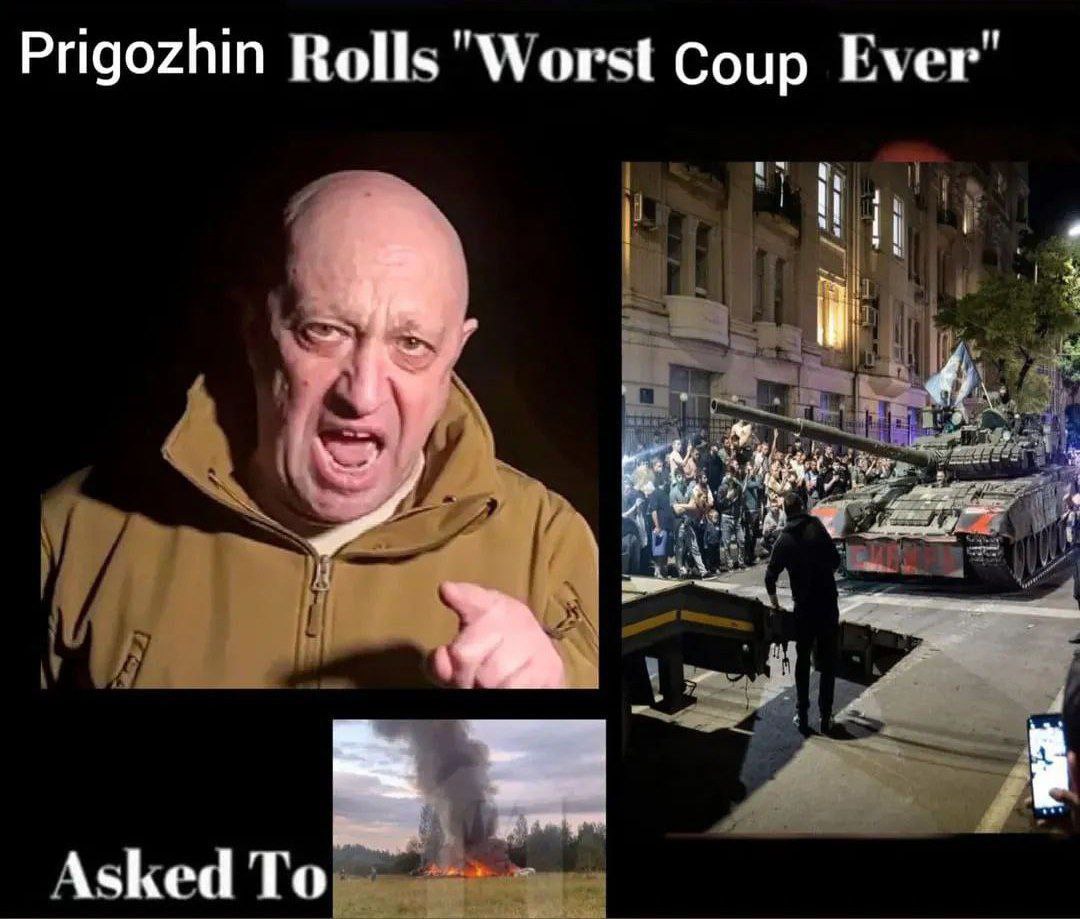 Prigozhin Rolls "Worst Coup Ever и Ashed