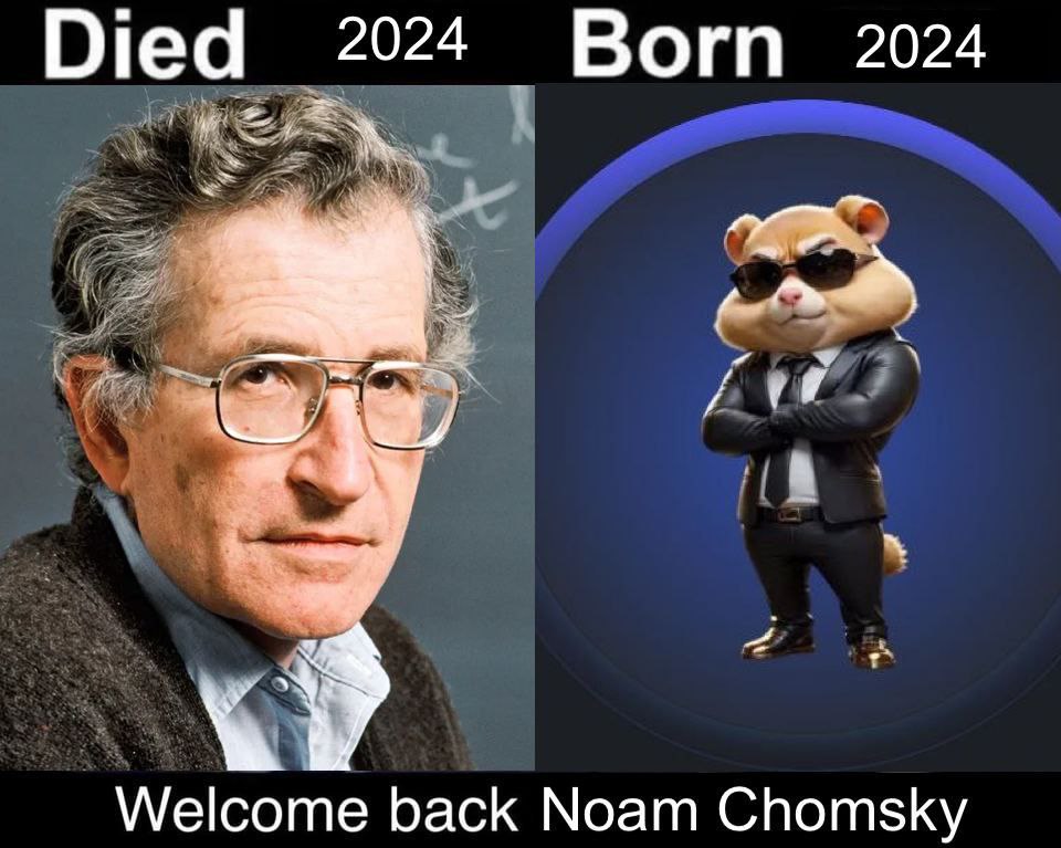 Died 2024 Born 2024 Welcome back Noam Chomsky