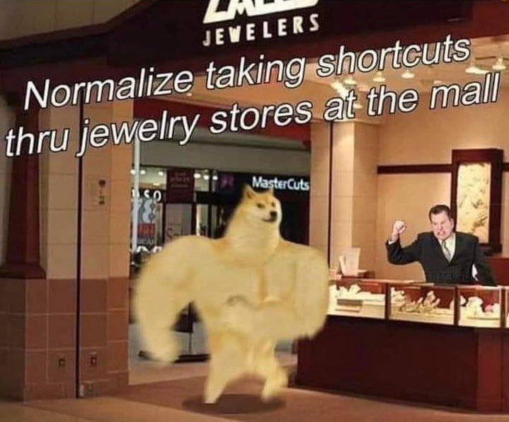ERS Normalize taking thru jewelry stores the mall